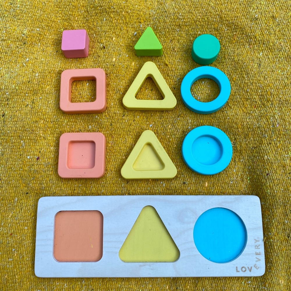 LOVEVERY stacking wooden shapes